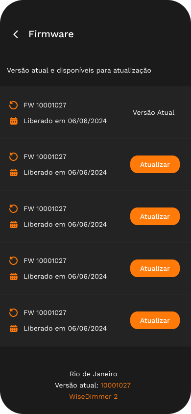 Atualizações OTA